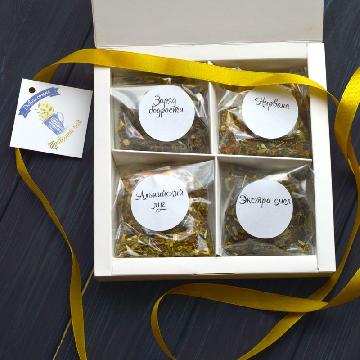 Подарочный набор травяного чай - 4 вида