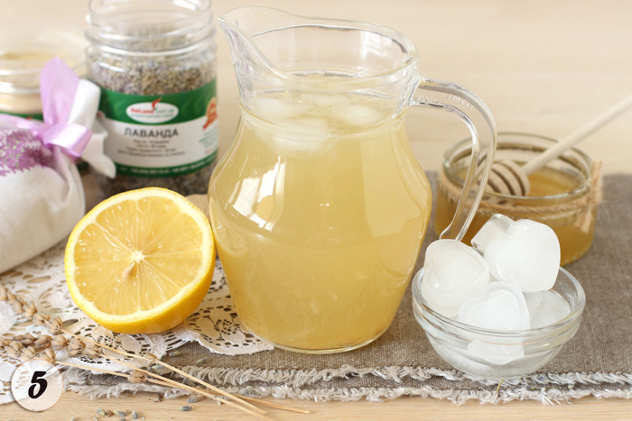 Рецепт имбирного лимонада с лавандой. Шаг 5