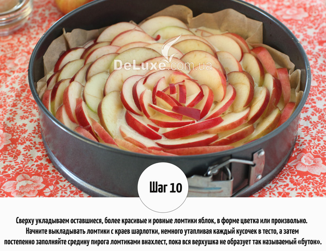 Шарлотка з яблуками та корицею Рецепт Фото 10