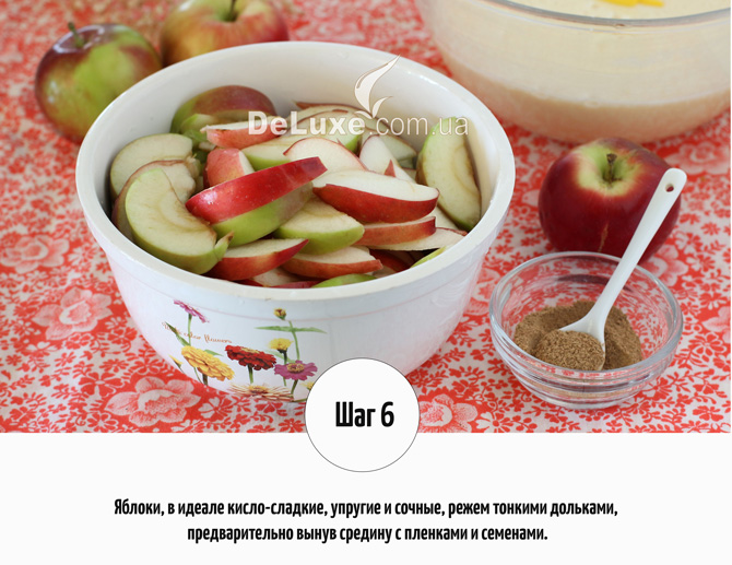Шарлотка з яблуками та корицею Рецепт Фото 6