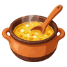 Каструля з гарячим бульйоном