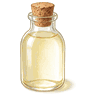 Стеклянная бутылка с пробкой