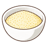 Манная крупа в миске
