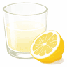 Лимонний сік у склянці