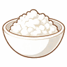 Кисломолочний сир у мисці