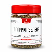 Паприка зеленая резаная, упаковка 100 г