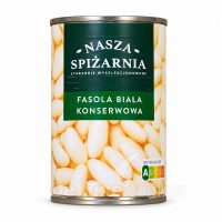 Фасоль белая консервированная, жестяная банка 400 г