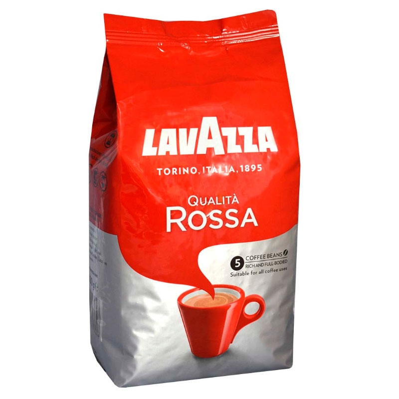 Купити каву Lavazza Qualita Rossa у зернах 1 кг | Делюкс