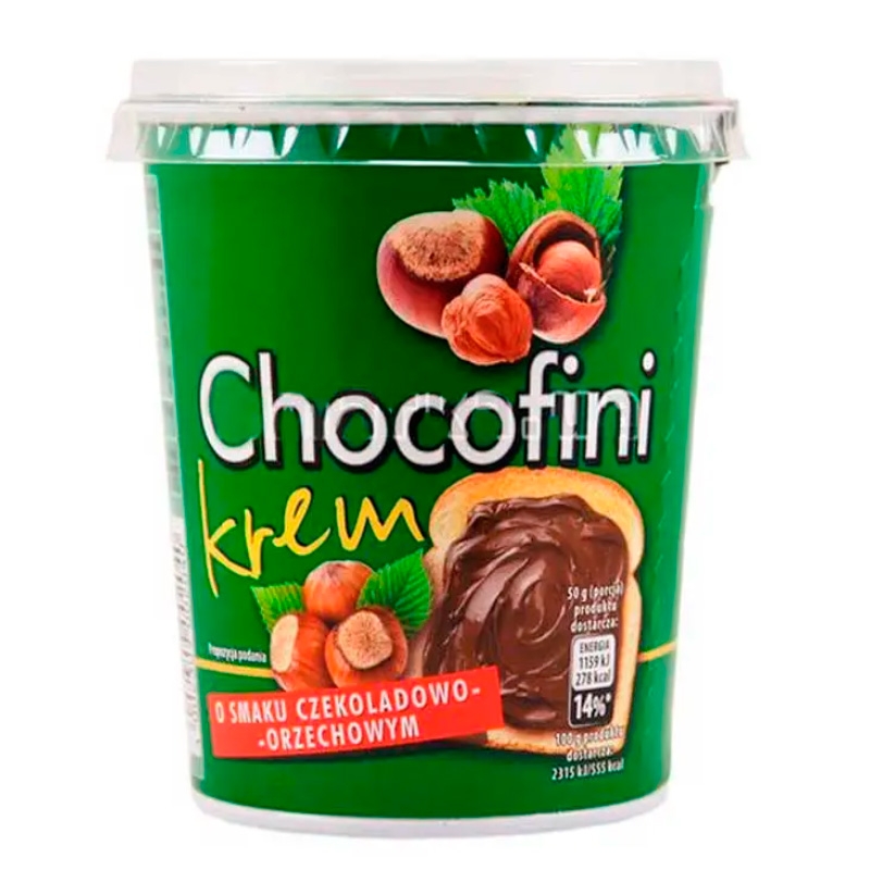 Паста орехово-шоколадная Chocofini 400 г купить по выгодной цене | Делюкс