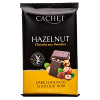 Cachet DDark Chocolate 54% with Hazelnut