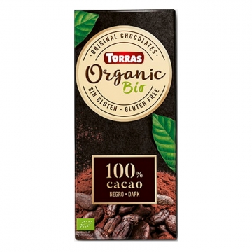 Шоколад Torras Organic черный 100% без сахара