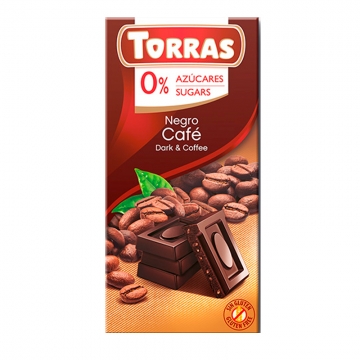 Шоколад Torras черный с кофе