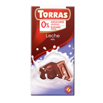 Шоколад молочний Torras без цукру 75 г Іспанія