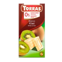 Молочний шоколад Torras з ківі 75 г без цукру та глютену