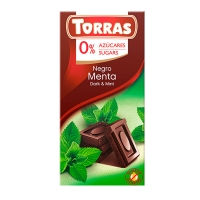 Шоколад Torras черный с мятой 75 г