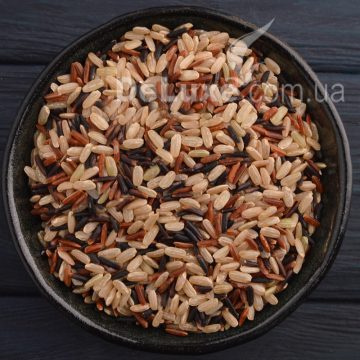 Рисовый микс из бурого, красного и чёрного риса