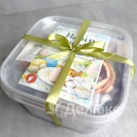 Пасхальный набор в подарочном боксе с лентой