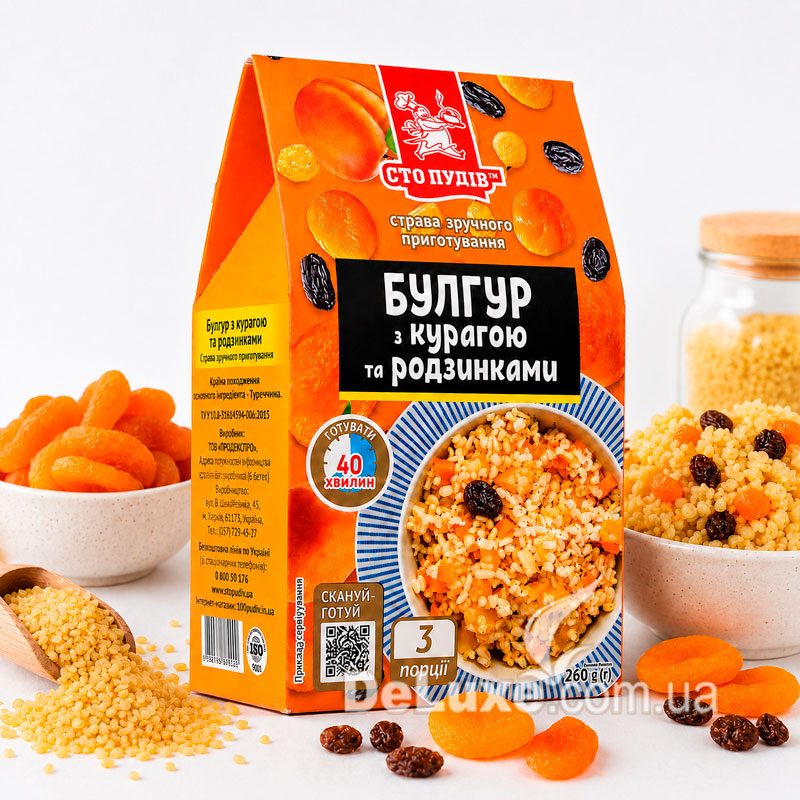 Булгур с курагой и изюмом