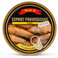 Шпроти M&K підкопчені в маслі Winter, 160 г
