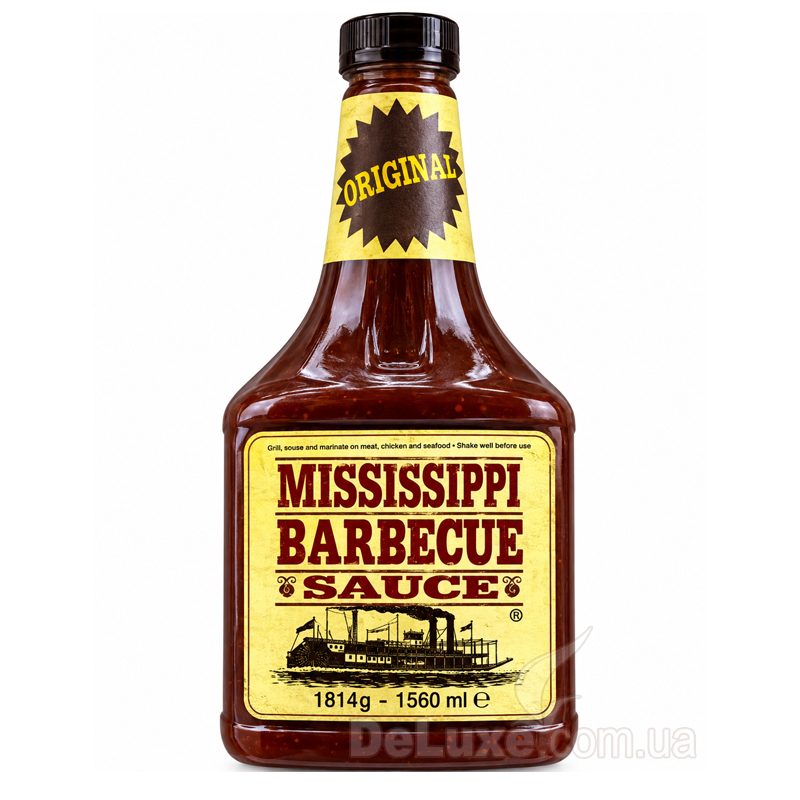 Mississippi Barbecue Sauce Original, 1814 г / 1560 мл — оригинальный американский соус барбекю с выр