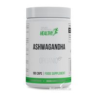 Ашваганда Healthy, органический корень, банка 100 капсул