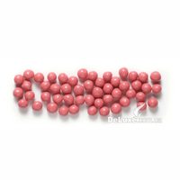 Розовые шарики Crispearls Ruby крупным планом