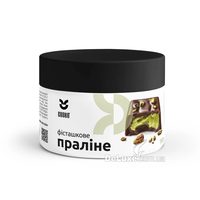 Банка фисташкового пралине Cookit 180 г с чёрной крышкой