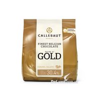 Пачка карамельного шоколада Callebaut Gold в каллетах, 400 г