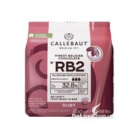 Пачка рубінового шоколаду Callebaut Ruby RB2 у каллетах, 400 г