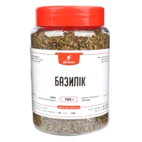 Базилик сушеный в баночке 100 г – удобная упаковка