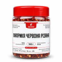 Резаная красная паприка 100 г в упаковке