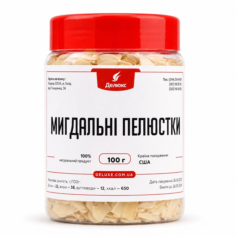 Мигдальні пелюстки 100 г в упаковці