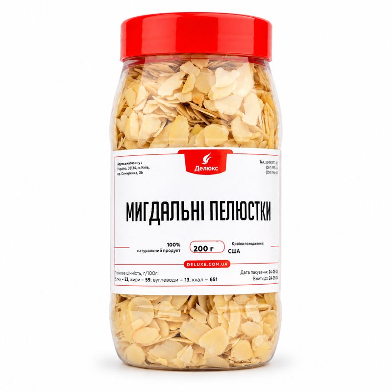 Пелюстки мигдалю 200 г в упаковці