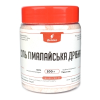 Удобная упаковка молотой розовой соли 200 грамм