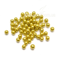 Кондитерские шарики золотые, диаметр 5 мм
