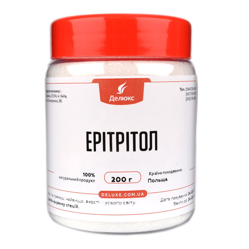 Заменитель сахара для диеты и выпечки эритрит