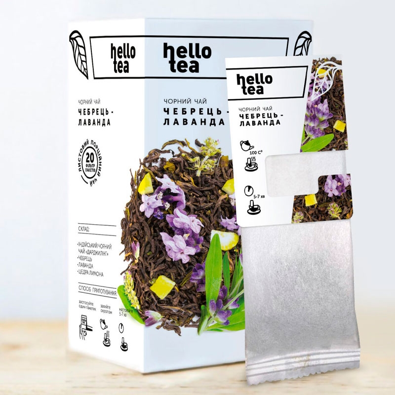 Чай пакетированный Чабрец-Лаванда Hello Tea – купить по выгодной цене ...