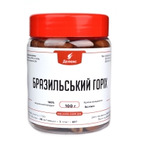 Баночка цілого добірно бразильського горіха вагою 100 г (мини)