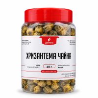 Сушені жовті квіти чайної хризантеми у банці 50 г