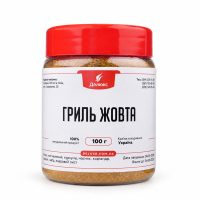Желтая приправа для гриля 100 г в упаковке