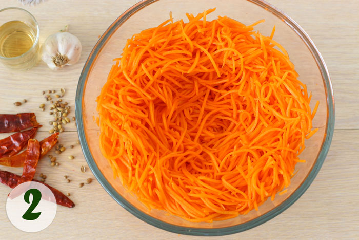 Морковь по корейский с приправой