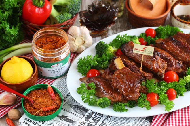 Свиные рёбрышки в духовке по-канадски: рецепт с фото и маринад