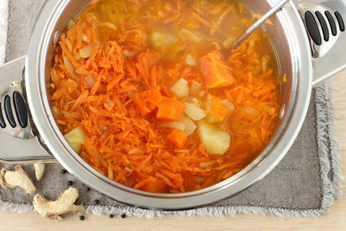 Классический суп-пюре из тыквы, шаг приготовления 5