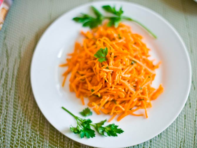 Рецепт: морковь по-корейски