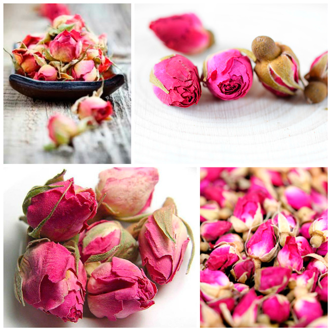 Сушеные бутоны роз для чая