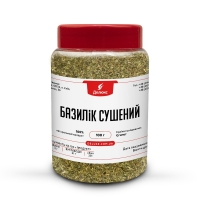 Базилик сушеный в баночке 100 г – удобная упаковка