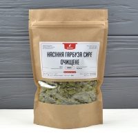 Тыквенные семечки сырые очищенные, упаковка 200 г